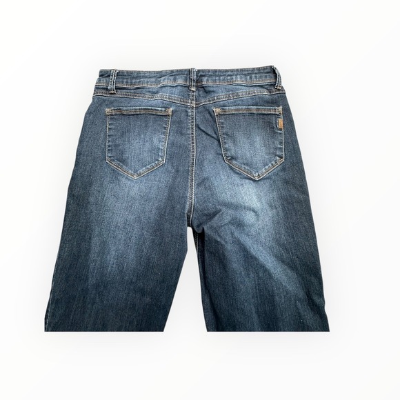 1822 Denim Jeans Womens 10 Blue Adrianna Skinny High Rise Stretch Dark Wash - Picture 10 of 11